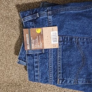 Men's carhartt flannel lines jeans size 36x30 straight leg. NWT Never worn